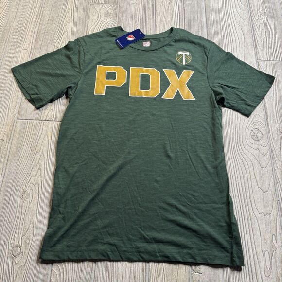 Portland Timbers PDX TShirt Men’s M Green Logo Soft MLS Soccer New - Picture 1 of 9
